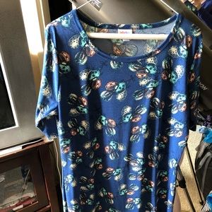 LuLaRoe Julia Size XL AMERICANA (v gently used)